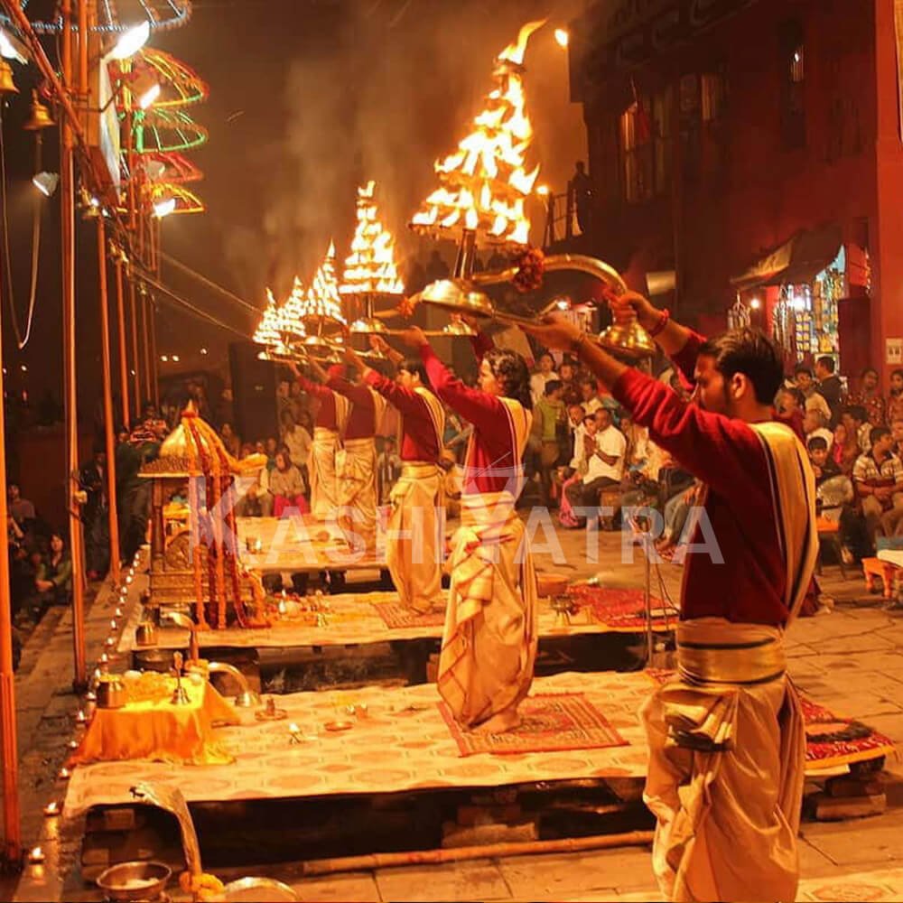 Ganga Aarti at the Varanasi ghats